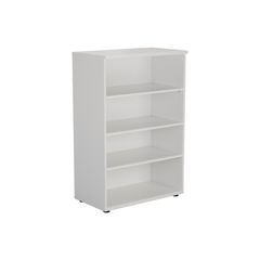 View more details about Jemini 1200 x 450mm White Wooden Bookcase