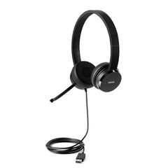 View more details about Lenovo 4XD0X88524 Headphones/Headset Wired Head-band Office/Call center Black
