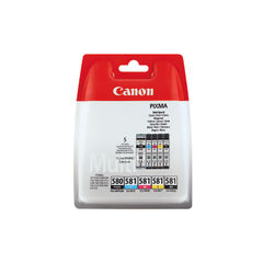 View more details about Canon PGI-580/CLI-581 Inkjet Cartridge Multipack PGBK/CMYK