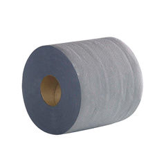 View more details about 2Work 2-Ply Centrefeed Roll 100m Blue (Pack of 6)