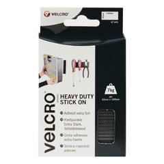 View more details about Velcro Brand Stick On Strips Heavy Duty Black (Pack of 2)