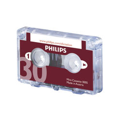 View more details about Phillips 30 Minute Mini Dictation Cassettes (Pack of 10)