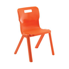 View more details about Titan 380mm Orange One Piece Chair