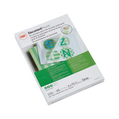 View more details about GBC DocumentPouch A5 Gloss Laminating Pouches 75 Micron (Pack of 100)
