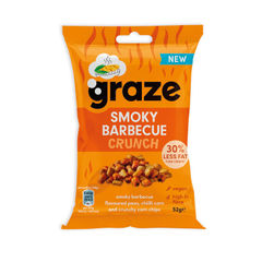 View more details about Graze Smoky Barbecue Crunch Bag 52g (Pack of 18)