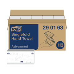 View more details about Tork H3 White Singlefold 2-Ply Hand Towels (Pack of 15)