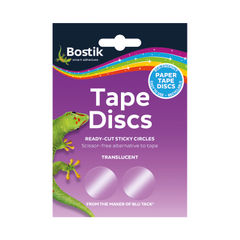 View more details about Bostik Tape Discs Clear (Pack of 1440)