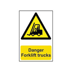 View more details about Spectrum Safety Sign Danger Forklift Trucks PVC 400x600mm