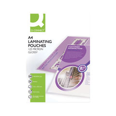 View more details about Q-Connect A4 Laminating Pouch 250 Micron (Pack of 25)