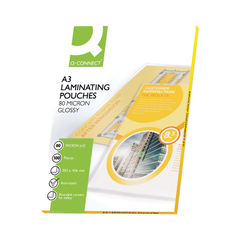 View more details about Q-Connect A3 Laminating Pouch 160 Micron (Pack of 100)