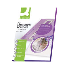 View more details about Q-Connect A3 Laminating Pouch 250 Micron (Pack of 100)
