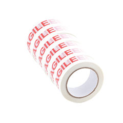 View more details about Q-Connect Printed Fragile Tape Self Adhesive BOPP 48mmx66m (Pack of 6)