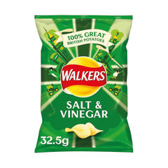 View more details about Walkers Salt and Vinegar Crisps 32.5g (Pack of 32)