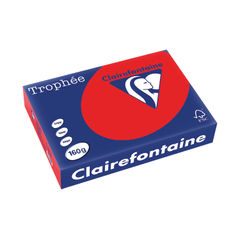View more details about Clairefontaine Trophee A4 Coral Red 160gsm Card (Pack of 250)