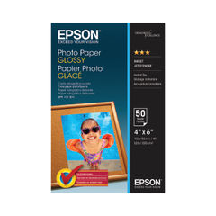 View more details about Epson 4 x 6 Inch White 200gsm Glossy Photo Paper (Pack of 50)