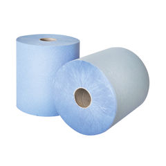 View more details about Leonardo Blue 2-Ply Laminated Hand Towel Rolls (Pack of 6)