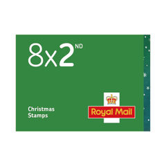 View more details about Royal Mail 2nd Class Stamps Christmas 2023 (Book of 8)