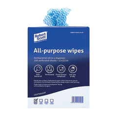 View more details about Blue Antibacterial Cloths (Pack of 200)