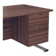 View more details about Jemini 655 Dark Walnut 2 Drawer Fixed Pedestal