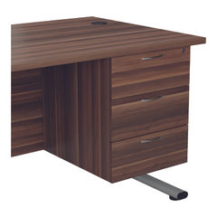 View more details about Jemini 655 Dark Walnut 3 Drawer Fixed Pedestal