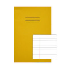 View more details about Rhino Exercise Book 8mm Ruled 80 Pages A4 Yellow (Pack of 50)