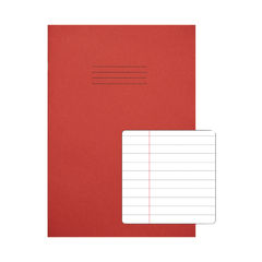 View more details about Rhino Exercise Book 8mm Ruled 80P A4 Red (Pack of 50)