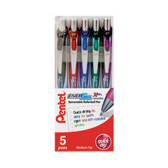 View more details about Pentel EnerGel Xm Assorted Retractable Rollerball Pens (Pack of 5)