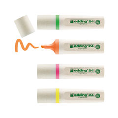 View more details about edding E-24/4 EcoLine Highlighter Assorted (Pack of 4)