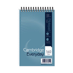 View more details about Cambridge Everyday Ruled Wirebound Notepad 160 Pages 125 x 200mm (Pack of 10)