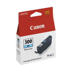 View more details about Canon 300 Photo Cyan Inkjet Cartridge - 4197C001