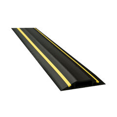 View more details about D-Line floor Cable Cover Hazard 80mm 1.8m c/w connectors Yellow/Black