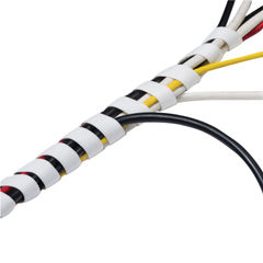 View more details about D-Line Cable Tidy Spiral Wrap 2.5m White (Expands from 14mm to 40mm)
