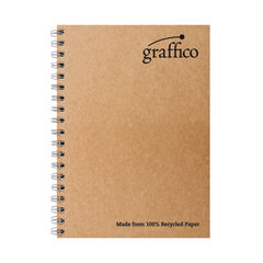 View more details about Graffico A4 Recycled Wirebound Notebooks (Pack of 10)