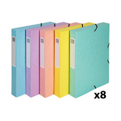 View more details about Exacompta Aquarel Exabox 40mm Box File A4 (Pack of 8)