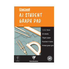 View more details about Chartwell A3 Student Graph Pad 30 Leaf 1, 5, 10mm