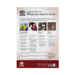 View more details about HSE A3 Health And Safety Law Poster