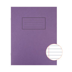 View more details about Silvine Purple 229x178mm Ruled Exercise Books (Pack of 10)