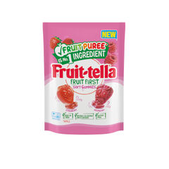 View more details about Fruit-tella Fruit First Soft Gummies Raspberry and Strawberry 140g (Pack of 12)