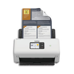 View more details about Brother ADS-4500W Touch Screen Desktop Document Scanner
