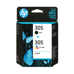 View more details about HP 305 Ink Cartridge Black/Tri-Colour Multipack (Pack of 2)