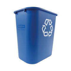 View more details about Rubbermaid Wastebasket Recycling Medium 26L Blue FG295673BLUE