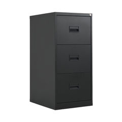 View more details about Talos H1000mm Black 3 Drawer Filing Cabinet