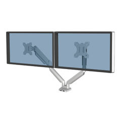 View more details about Fellowes Platinum Series Dual Monitor Arm Silver