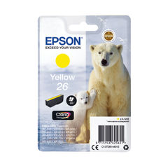 View more details about Epson 26 Yellow Ink Cartridge - C13T26144012