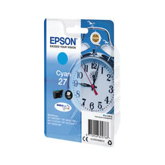 View more details about Epson 27 Cyan Ink Cartridge - C13T27024012