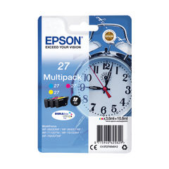 View more details about Epson 27 CMY Ink Cartridge Multipack - C13T27054012