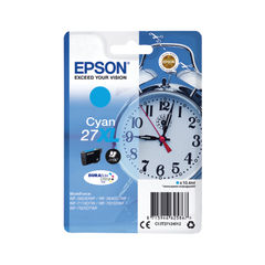View more details about Epson 27XL Cyan High Capacity Ink Cartridge - C13T27124012