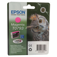 View more details about Epson T0793 Magenta Ink Cartridge - C13T07934010