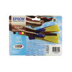 View more details about Epson T5846 Black and Colour Ink Picture Pack - C13T58464010