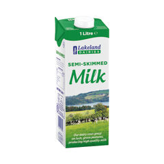 View more details about Lakeland 1L Semi-Skimmed Longlife Milk (Pack of 12)